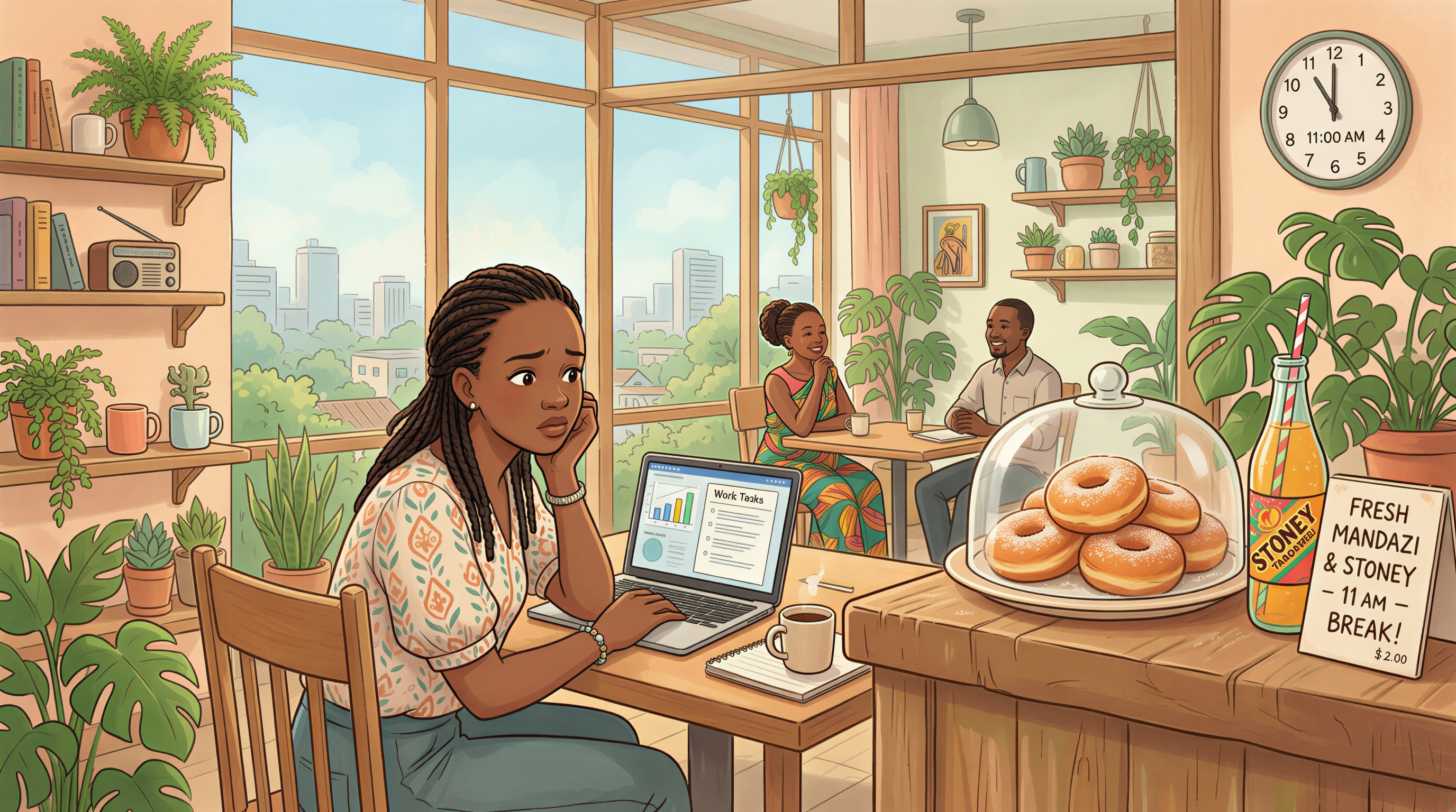 Why The Office Day Goes Wrong: Kenyan office scene with sugar temptations