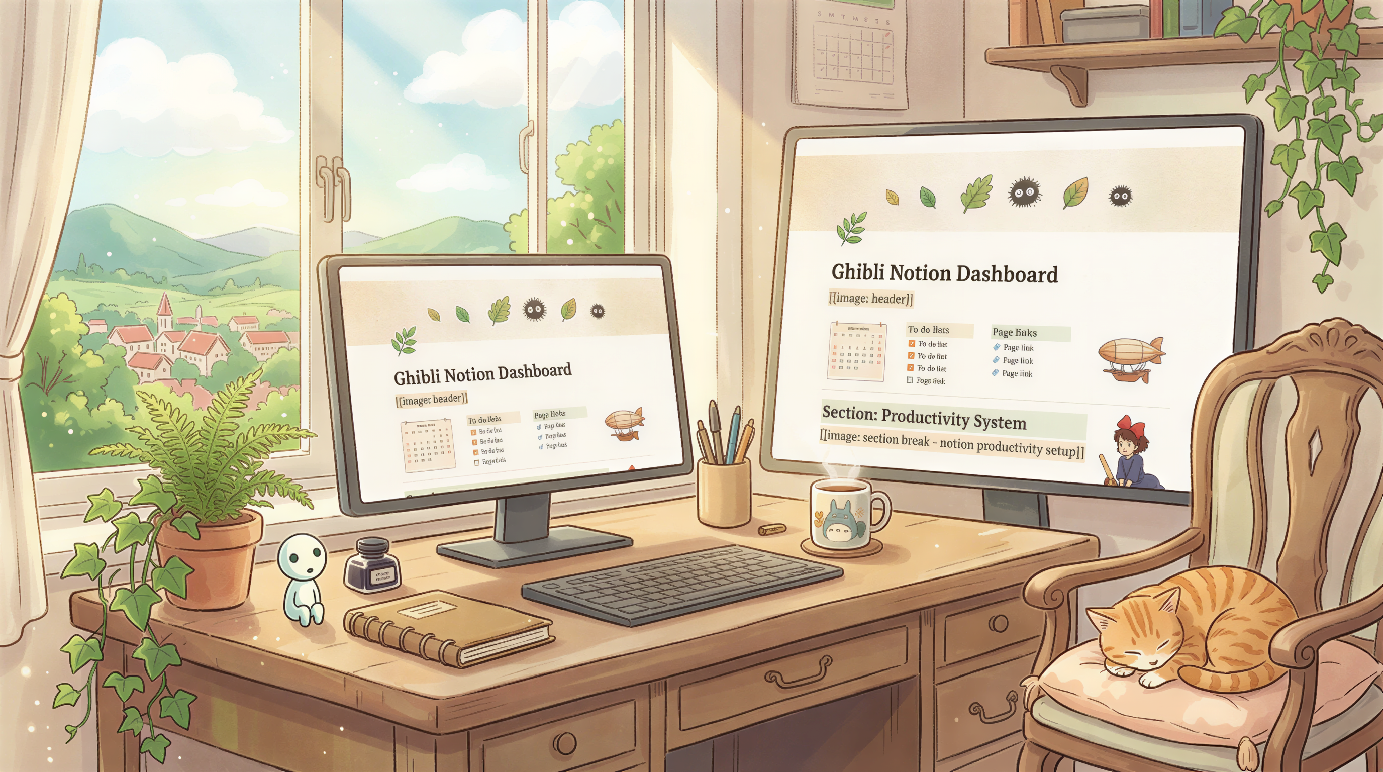 Notion draft with image slots markers like [image: header] and [image: section break]