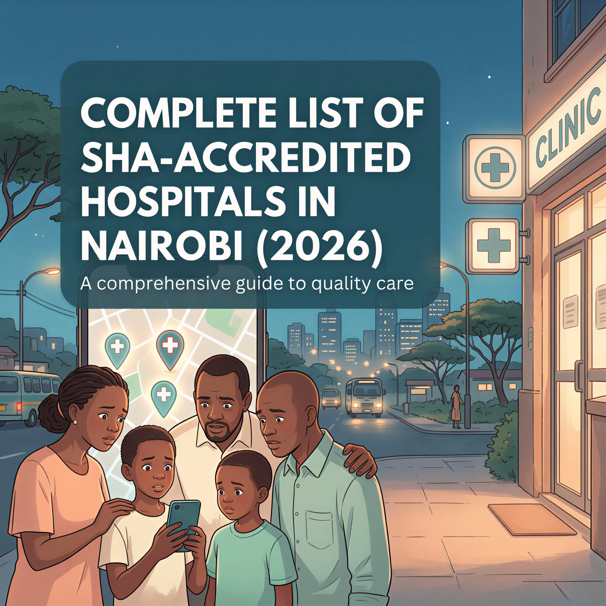 Complete list of SHA-accredited hospitals in Nairobi for families seeking care in 2026