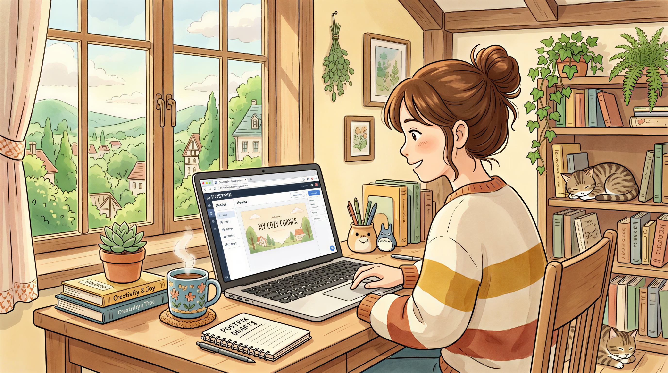 Postpix quick header CMS workflow
