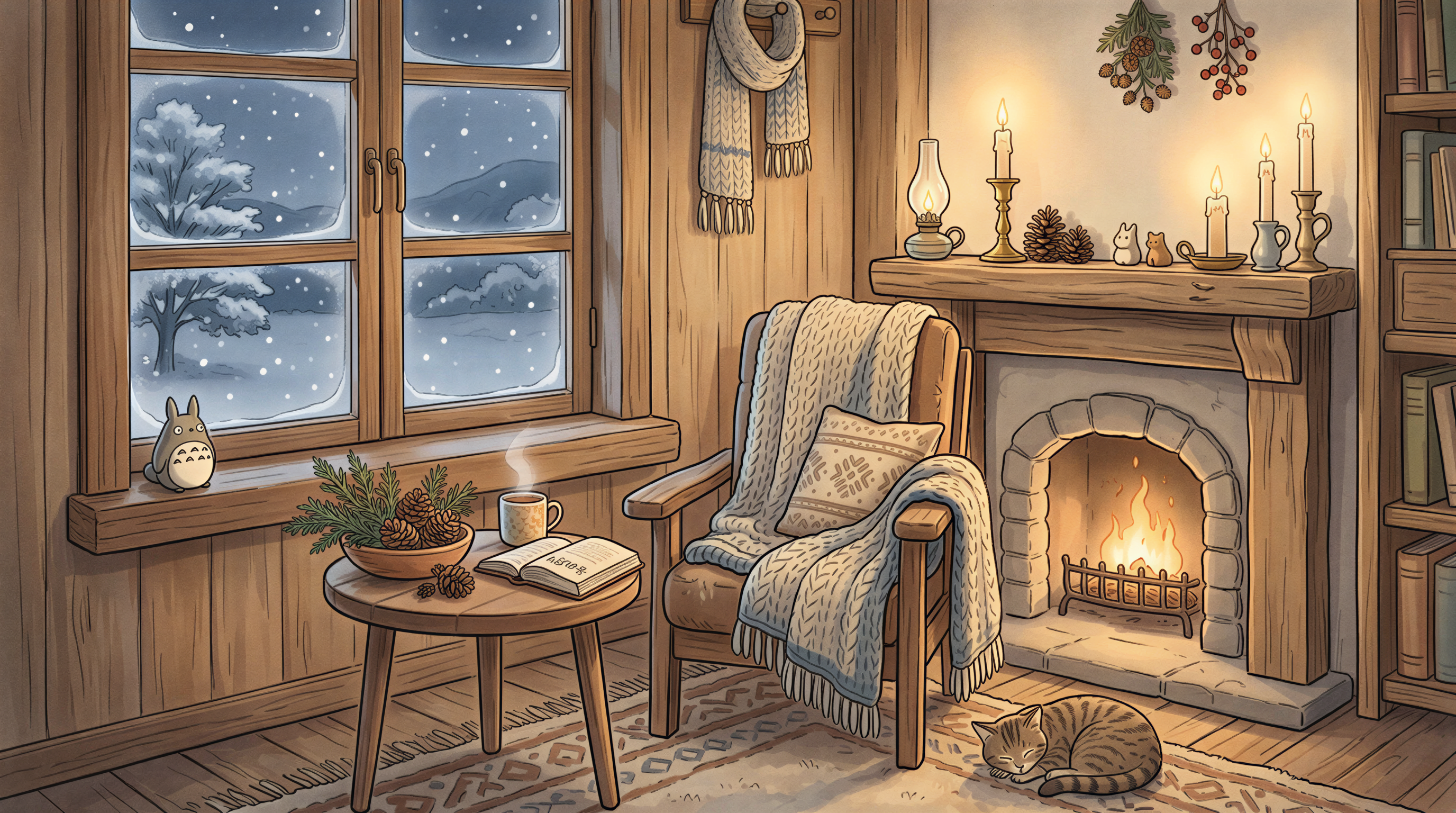 Festive without tacky rule: tasteful holiday decor with warm candlelight