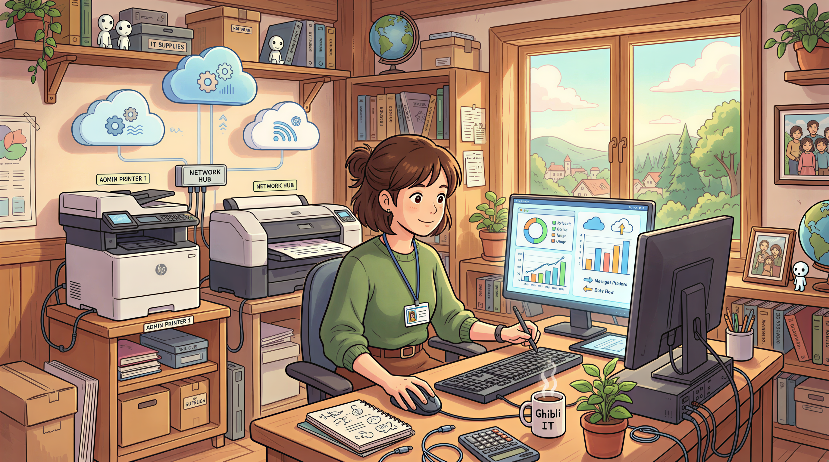 Enterprise print management visual