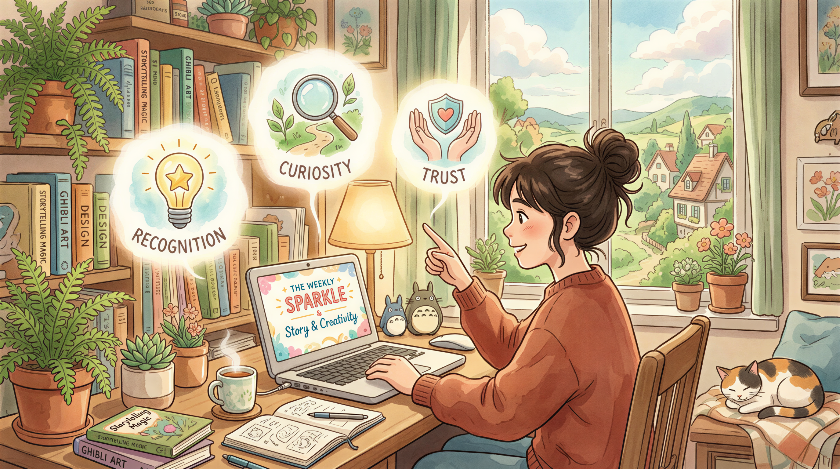 Three reasons header images work: recognition, curiosity, trust