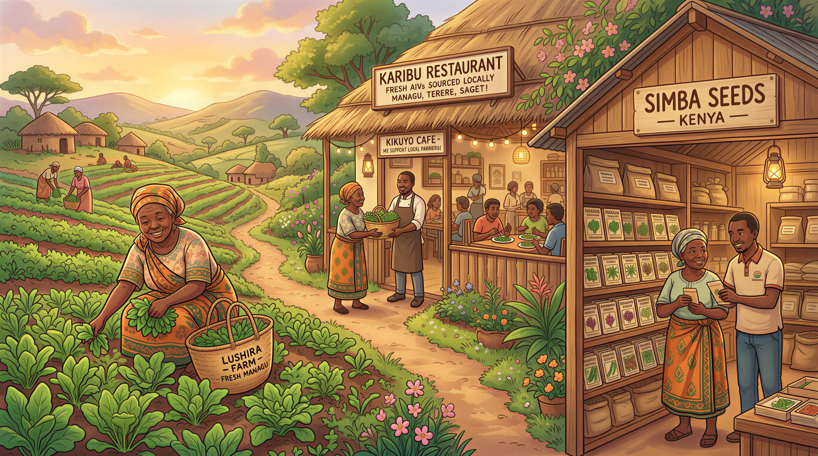 Farmers, aggregators, and seed companies profiting from the AIV comeback in Kenya