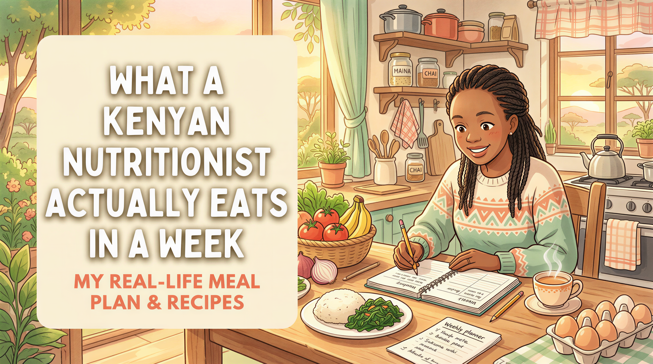 What a Kenyan nutritionist actually eats in a week – realistic kitchen meals
