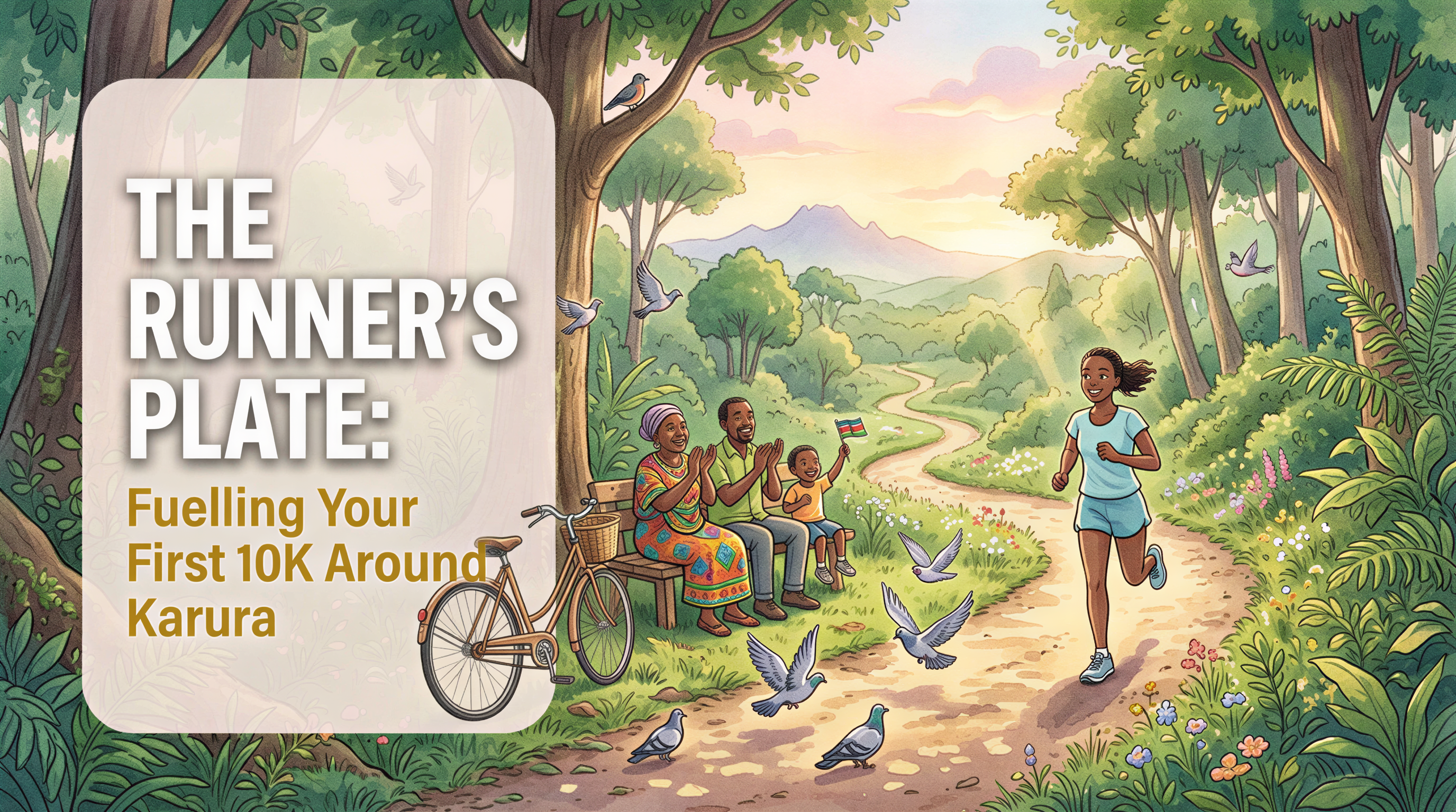 Studio Ghibli banner for The Runner's Plate: Fuelling Your First 10K Around Karura