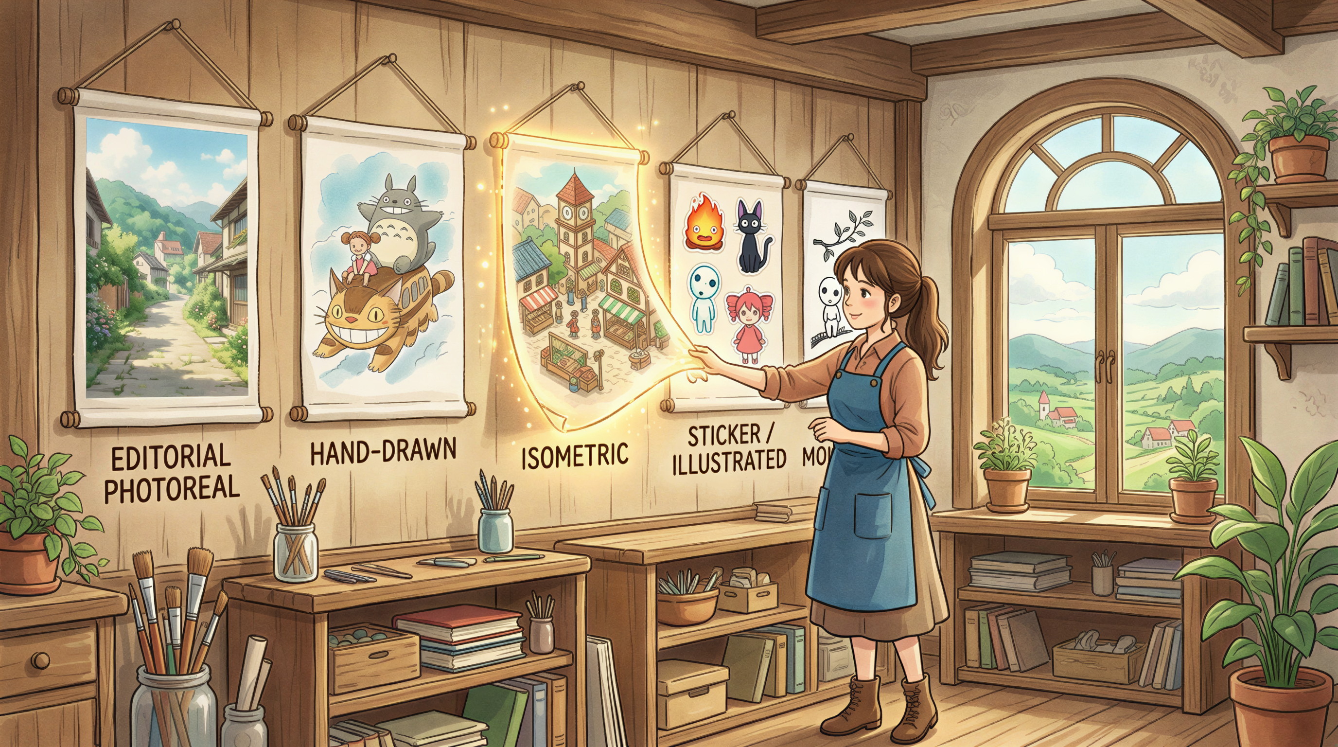 Five banner style concepts displayed for course banners