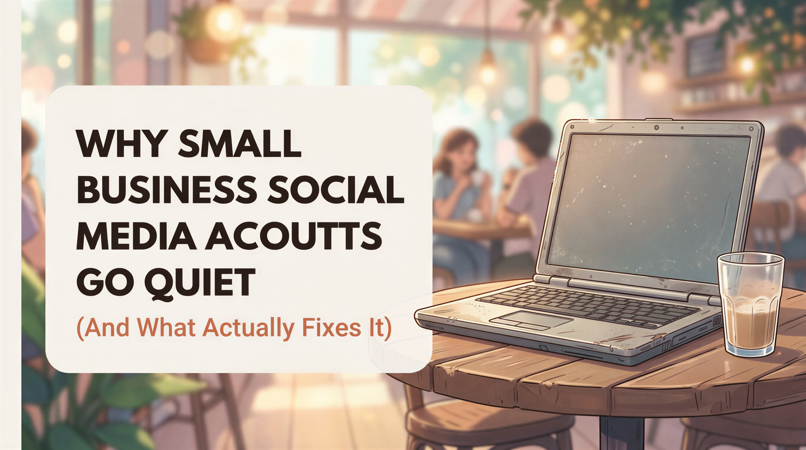 Why Small Business Social Media Accounts Go Quiet (And What Actually Fixes It)