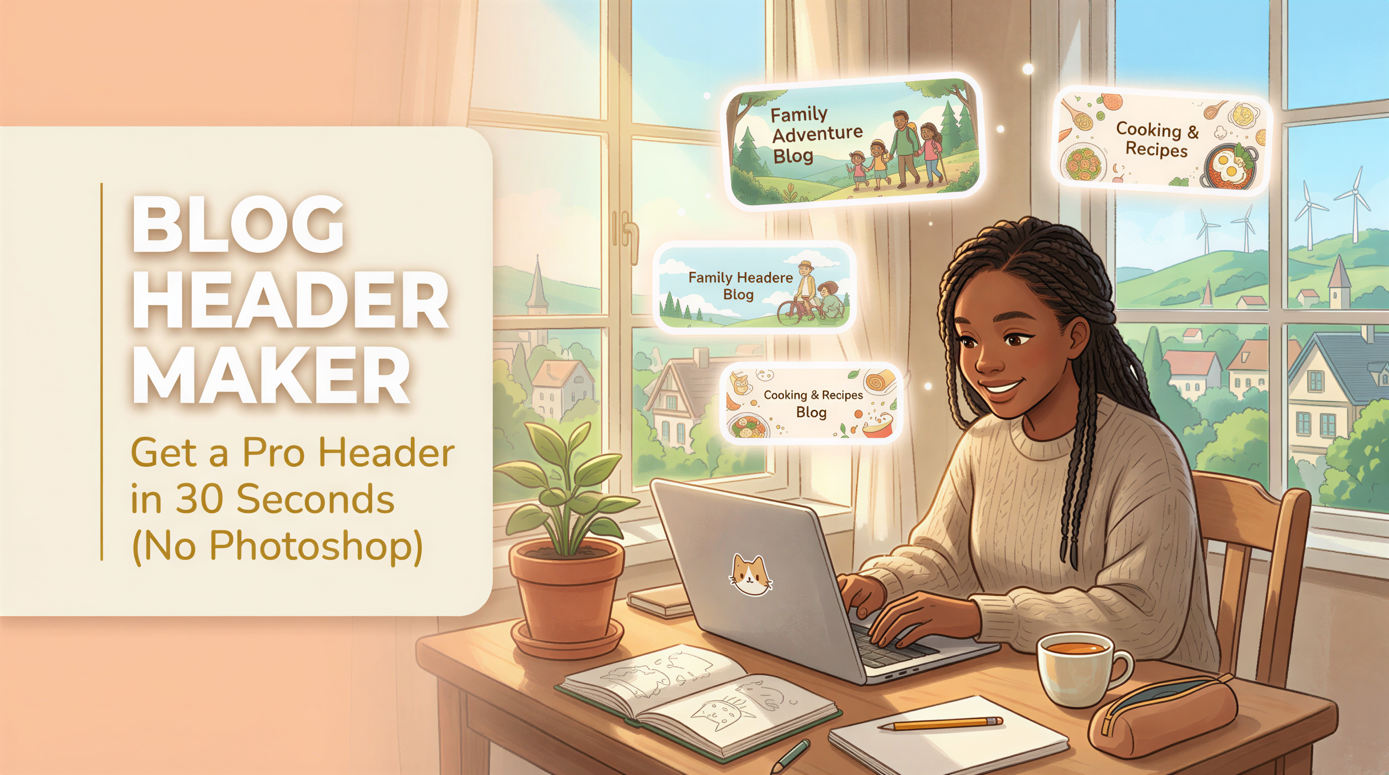 Blog Header Maker: Get a Pro Header in 30 Seconds (No Photoshop) banner