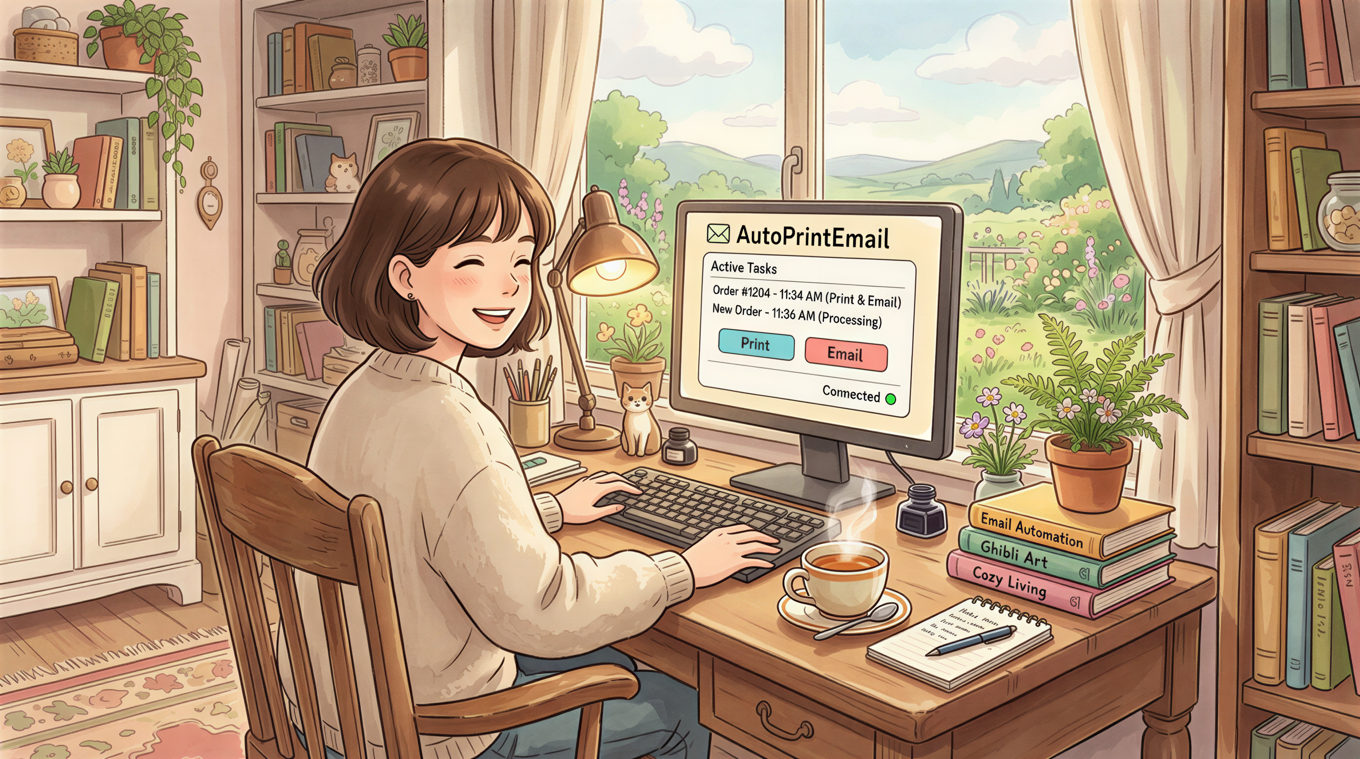 Installing AutoPrintEmail on a PC in a home office